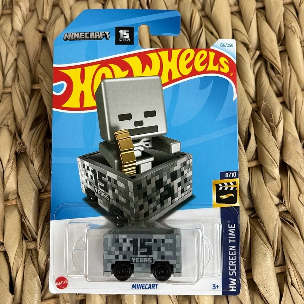 Hot Wheels Minecraft Minecart Hotwheels 15 Year Anniversary Video Game Car New
